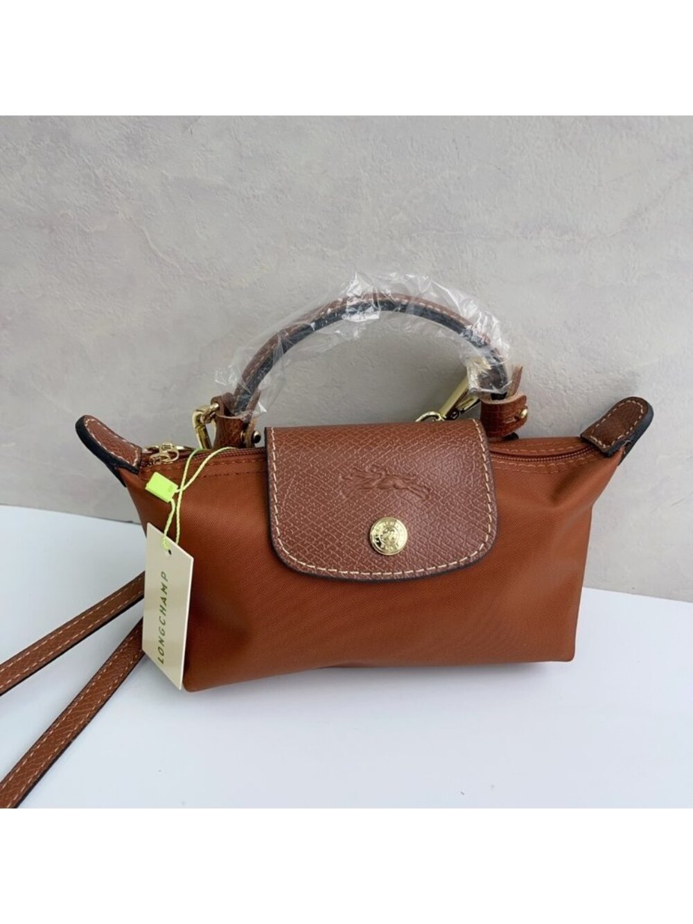 🍒Longchamp Brown Mini Crossbody Bag - Picture 3 of 7